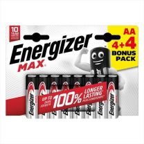 ENERGIZER - MAX AA BP8 4 4 FREE-Multicolore