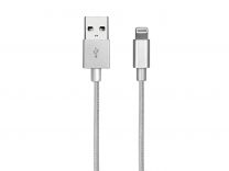 SBS TECABLEUSBIP5BS 1m USB A Micro-USB B/Apple 30-p/Lightning Argento cavo USB
