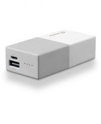 Cellularline Powerbank #Stylecolor 5000 - Universale Caricabatterie portatile USB super colorato Bianco