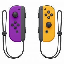 Controller Nintendo Switch Set da 2 Joystick, Viola Neon e Arancione Neon