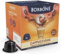 16 Capsule Caffe Borbone Compatibili con Nescafe Dolce Gusto Cappuccione Bevanda al Gusto Cappuccino