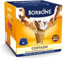 Caffè Borbone Cortado - Espresso macchiato - 16 capsule