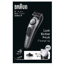 Braun - BeardTrimmer Regolabarba Braun BT7420 con ProBlade Rotella di precisione Grigio