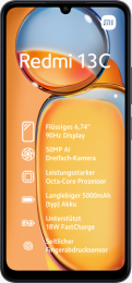 Xiaomi Redmi 13C 17,1 cm (6.74") Doppia SIM Android 13 4G USB tipo-C 4 GB 128 GB 5000 mAh Nero