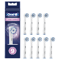 Oral-B Sensitive Clean Testine Di Ricambio, Confezione 9 Pezzi