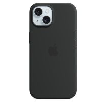 Apple Custodia MagSafe in silicone per iPhone 15 - Nero ​​​​​​​