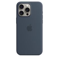 Apple Custodia MagSafe in silicone per iPhone 15 Pro Max - Blu tempesta ​​​​​​​