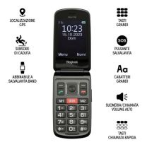 BEGHELLI - Cellulare 9205 SALVALAVITA Phone SLV19 Grigio