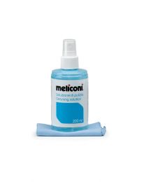 Meliconi C200 - Soluzione Detergente 200 ml con Panno Microfibra 20 x 20 cm per Tv, LCD, Monitor