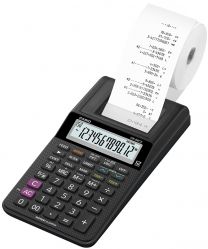 Casio HR-8RCE-BK-Bundle Calcolatrice Scrivente + Alimentatore Di Rete 