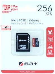 S3 S3SDC10U1/256GB-R Supporto Micro SDXC Memoria 256 GB