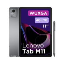 LENOVO - Tablet TAB M11. Tablet con sistema operativo Android 13 - LCD matrice attiva - 10,95 pollici - M. interna 128 GB - Processore MediaTek - Octa core - RAM 4 Gb - Con modulo 4G (LTE) - Con fotocamera posteriore - 8 Mpx - Wireless 802.11ac - Bluetoot