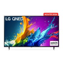 LG QNED 43'' Serie QNED80 43QNED80T6A, TV 4K, 3 HDMI, SMART TV 2024 - blu