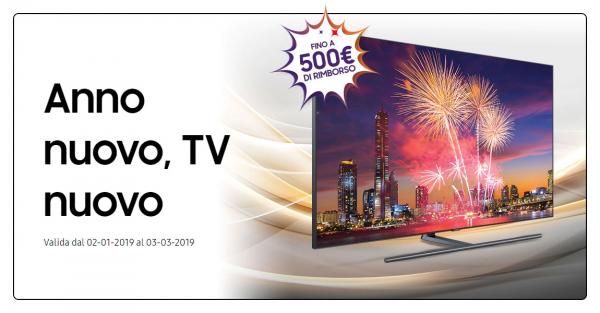 Anno nuovo, TV nuovo: offerta su televisori Samsung fino a marzo
